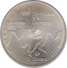 Монета. Канада. 10 долларов 1976 год. XXI летние Олимпийские Игры Монреаль 1976. Футбол. ав.