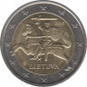 Монета. Литва. 2 евро 2015 год. ав.