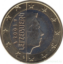 Монета. Люксембург. 1 евро 2003 год.