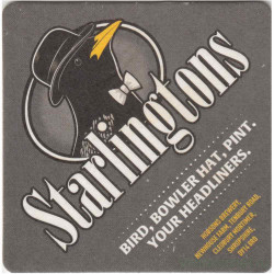 Подставка. Пиво "Starlingtons". Англия.