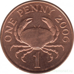Монета. Великобритания. Гернси. 1 пенни 2006  год.