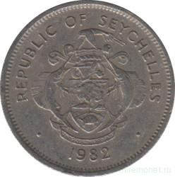 Монета. Сейшельские острова. 1 рупия 1982 год.