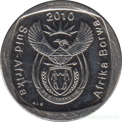 Монета. Южно-Африканская республика (ЮАР). 2 ранда 2010 год. UNC.