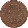Монета. Германия. 5 центов 2002 год (J). ав.