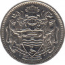 Монета. Гайана. 10 центов 1986 год. рев.