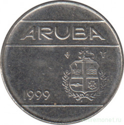 Монета. Аруба. 10 центов 1999 год.