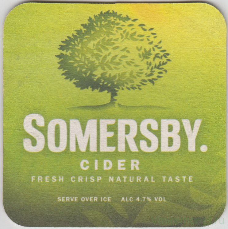 Подставка. Сидр "Somersby".