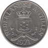 Монета. Нидерландские Антильские острова. 25 центов 1971 год. ав.