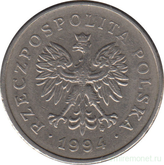 Монета. Польша. 1 злотый 1994 год.