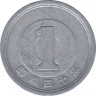 Монета. Япония. 1 йена 1965 год (40-й год эры Сёва). ав.