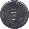 Монета. Конго (ДРК). 1 франк 2004 год. 25 лет правления Иоанна Павла II. Кардинал Войтыла, 1967. ав.