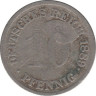 Монета. Германия (Германская империя 1871-1922). 10 пфеннигов 1889 год. (F). ав.