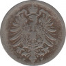 Монета. Германия (Германская империя 1871-1922). 10 пфеннигов 1889 год. (F). рев.