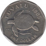 Монета. Тувалу 1 доллар 1985 год. ав.