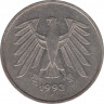 Монета. ФРГ. 5 марок 1993 год. Монетный двор - Штутгарт (F). ав.