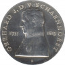 Монета. ГДР. 10 марок 1980 год. 225 лет со дня рождения Герхарда фон Шарнхорста. ав.