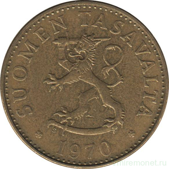 Монета. Финляндия. 50 пенни 1970 год.
