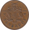 Монета. Барбадос. 1 цент 1976 год. ав.