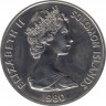 Монета. Соломоновы острова. 5 долларов 1980 год. рев.