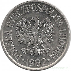 Монета. Польша. 50 грошей 1982 год. 