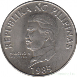 Монета. Филиппины. 50 сентимо 1985 год.