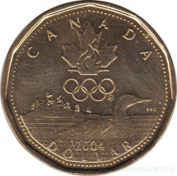 Монета. Канада. 1 доллар 2004 год. XXVIII летние Олимпийские игры. Афины 2004.