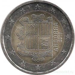 Монеты. Андорра. Набор евро 8 монет микс. 1, 2, 5, 10, 20, 50 центов, 1, 2 евро.