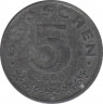 Монета. Австрия. 5 грошей 1963 год. ав.