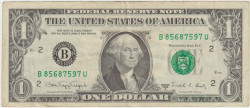 Банкнота. США. 1 доллар 1988 год. B. Тип 480b.