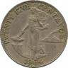 Монета. Филиппины. 25 сентаво 1964 год.