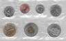 Монета. Канада. Набор 7 штук. 1, 5, 10, 25, 50 центов 1, 2 доллара 1997 год. ав.