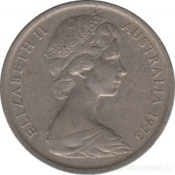 Монета. Австралия. 5 центов 1973 год.