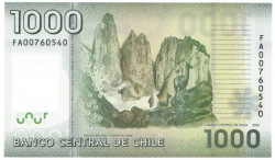 Банкнота. Чили. 1000 песо 2020 год. Тип 161.