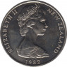 Монета. Новая Зеландия. 50 центов 1982 год. ав.