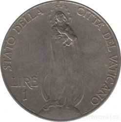 Монета. Ватикан. 1 лира 1931 год.