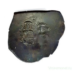 Монета. Византийская империя. Аспрон Трахис (Скифата). Алексей III Ангел (1195 - 1203).