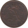 Монета. Бельгия. 2 цента 1912 год. DER BELGEN. ав.