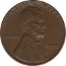 Монета. США. 1 цент 1955 год. ав.