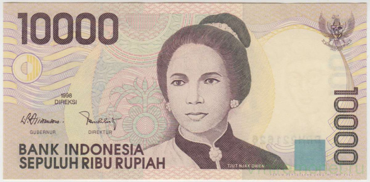 Банкнота. Индонезия. 10000 рупий 2003 год.