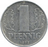 Монета. ГДР. 1 пфенниг 1973 год.