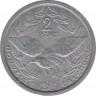 Монета. Новая Каледония. 2 франка 1949 год. рев.