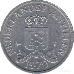 Монета. Нидерландские Антильские острова. 2,5 цента 1979 год.