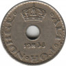  Монета. Норвегия. 10 эре 1938 год.ав.