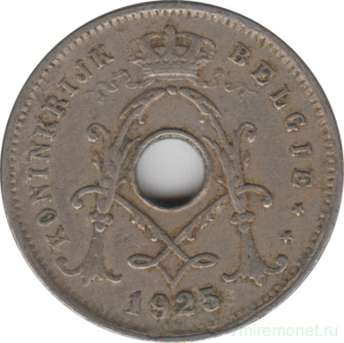 Монета. Бельгия. 5 сантимов 1925 год. BELGIE.