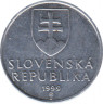  Монета. Словакия. 10 гелеров 1999 год. ав.