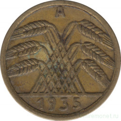 Монета. Германия. Веймарская республика. 5 рейхспфеннигов 1935 год. Монетный двор - Берлин (А).