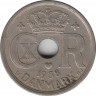 Монета. Дания. 25 эре 1938 год. ав.
