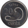 Монета. Фиджи. 20 центов 2012 год. рев.