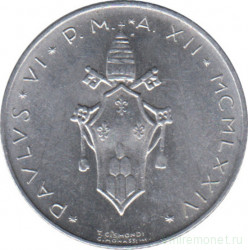 Монета. Ватикан. 2 лиры 1974 год. Агнец.