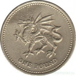 Монета. Великобритания. 1 фунт 2000 год.
